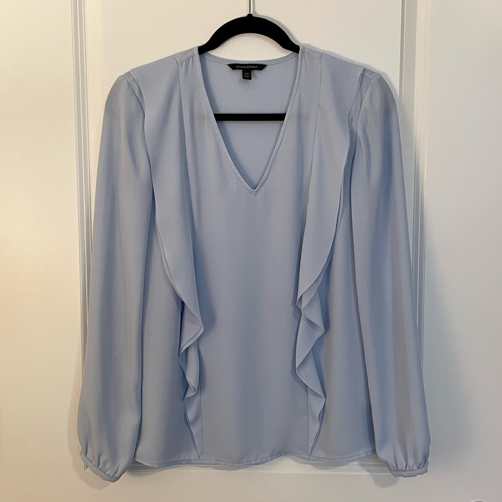 Banana Republic Light Blue Blouse